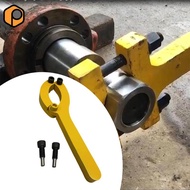 [prettyia] 2 Jaws Adjustable Gland Nut Wrench Professional Steel for Removing Hydraulic Cylinders He