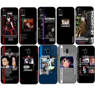 LG V50 G7 G8 G8X ThinQ 5G V50S Soft Black Cover TPU Phone Case SM12 Black Anime Animation Art