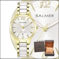 BALMER Original Jam Tangan Analog Wanita 8182 Sapphire White Gold