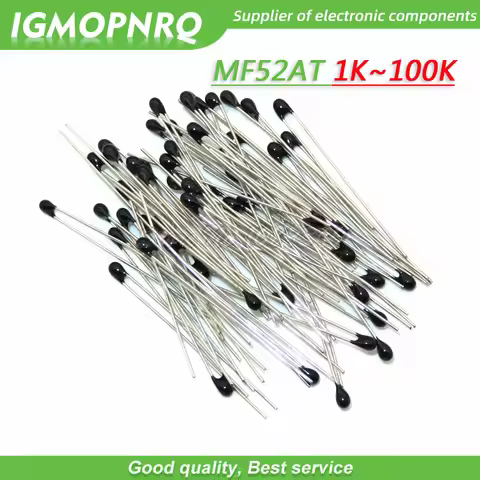 100pcs MF52AT MF52 B 3950 NTC Thermistor Thermal Resistor 5% 1K 2K 3K 4.7K 5K 10K 20K 47K 50K 100K t