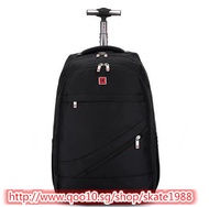 Brand Swiss Wheeled Laptop Backpack For Business Travel Rolling Trolley Backpacks Large Capacity Bag