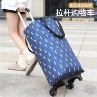 Trolley Shopping Cart Portable Foldable Shopping Cart Household Grocery Shopping Trolley