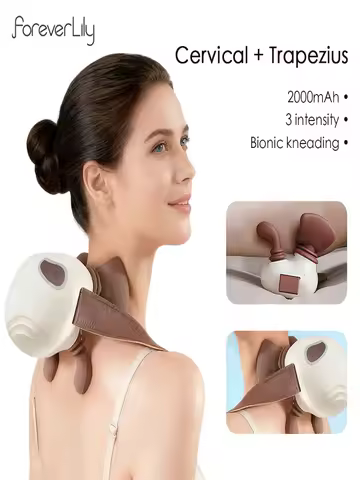 4D Bionic Hand Kneading Shoulder Neck Massager Portable Trapezius Muscle Pinching Massage Shawl Brus