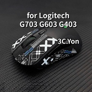 Mouse Skin Anti-Slip Side Grips For Logitech G703 G603 G403 Wireless Mouse Skates Side Stickers Elastics Refined Sweat Resistant Pads Gaming Tape Protective Film