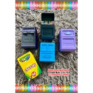 Personalized 3D Printed Crayon Storage Box Custom Name Crayon Case for Kids Crayon for Kids