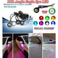 Lampu Led Kereta Daylight 18mm/23mm Eagle Eye Led Lights Projector Lens Car Sportlight Angle Eye Bum
