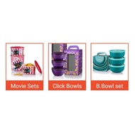 Movie Snack One Touch Set(3)/ Click Bowls(3)425ML/ Blossom Bowl(3)1.3L