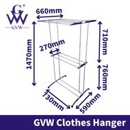 GVW TINY Stainless Steel Towel Hanger/ Towel Rack/ Clothes Drying Rack/ Clothes Hanger/ Rak Penyidai