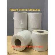 Ready stocks Malaysia A6 Thermal Paper Shipping Label Sticker Roll (350pcs/roll) 热敏标签 350张/卷 100x150mm / 10x15cm