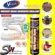 V-TECH 290ML VT-628  Power Screw INSTANT GRAB ADHESIVE SEALANT / Pelekat Cengkam Pantas / 强力免钉胶 | VT