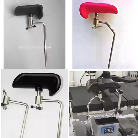 1 Pair Medical Exam Table Leg Holders Stirrups for Operating Room Gynecology Bed Adjustable Left Rig