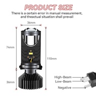 H4 LED Projector Bulbs Car Headlight Bi LED Lens Projector 20000LM 90W  H4 Mini Projector Lens Headl