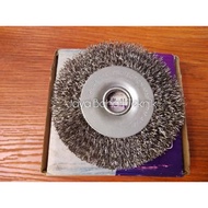 Wheel Brush 4 Inch Wire WG-45 Type UNION Steel Wire Brush 16 mm Axle