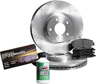 Hart Brakes Front Brakes and Rotors Kit |Front Brake Pads| Brake Rotors and Pads| Semi Metallic Brak