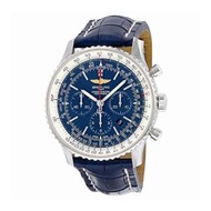 Breitling ナビタイマー 01 クロノグラフ オートマティック ブルーダイヤル ブルーレザー メンズ腕時計 AB012721-C889BLCD 並行輸入品