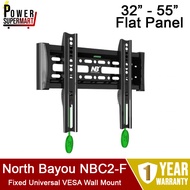 Wall Bracket Flat. North Bayou NBC2-F. Designed for 38 to 47 Inches Flat Screen TV. Low Profile of only 29mm from wall. 1 Year Warranty. Optional Installation Service Available.