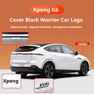 For Xpeng G6 Cover Black Label Black 4WD Gloss Black Car Logo Xpeng G6 Car Tuning Accessories Car De