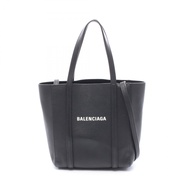 【二手】BALENCIAGA) EVERYDAY XXS 兩用托特包 551815 黑色皮革 女士款