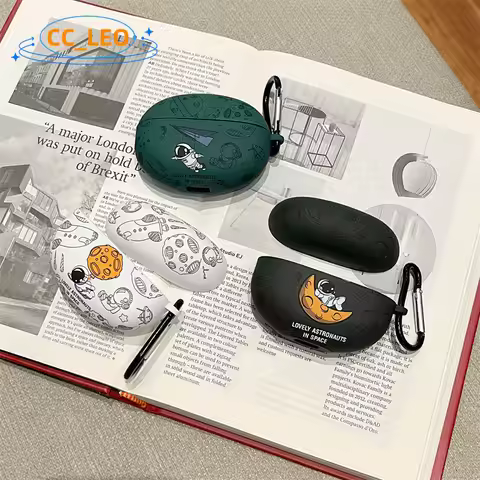 For Honor Choice Earbuds X5 Pro Case Cartoon Astronaut Silicone Soft Case Honor Choice Earbuds X5 Pr