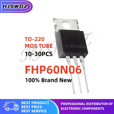 10-20-30pcs Brand New FHP60N06 FHP 60N06 TO-220 MOSFET Field effect tube Transistor In Stock