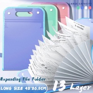 Long Folder File Organizer Expanding File Folder Document Organizer Test Paper Bag Folder Organizer