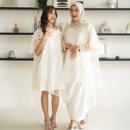 Rhei Collection - Athens Dress White |Brocade Party Dress | Bridesmaid | Pregnant Women Friendly Par