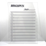 TO DO LIST Acrylic Daily Weekly Monthly Planner Custom