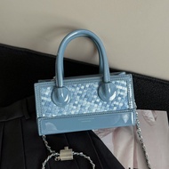 Fgf 2025 Portable Chain Shoulder Bag - Stylish Woven Design