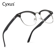 Cyxus Computer Gaming Glasses  Anti Blue Glasses Half Rim UV Eyestrain for Men/Women Eyewear 8056