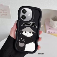 For OPPO A3X 4G 5G A3 2024 New Macaron Candy Color Silicone Casing Anime (Kung Fu Panda) Shockproof 