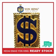 Cincin Biscuit Dollar Design India Emas 916  18.36G / Saiz 23 Yon Hing