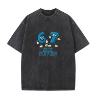 67 Six Seven T Shirt Funny Italian Brainrot Tee Gaming Washed Vintage Short Sleeve T-shirt Casual Ro