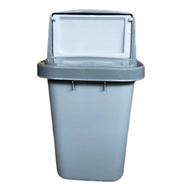 astoreshop21 ถังขยะพลาสติกเกรด A พร้อมสกีน ฝาเปิด-ปิดแบบสวิง ถอดฝาออกได้ ขนาด38X38X67 cm. ถังแยกขยะ