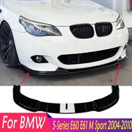 For BMW 5-Series E60 E61 M Sport 2004-2010 High Quality Car Front Bumper Spoiler Diffuser Lower Lip 