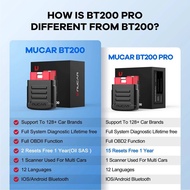 BT200 MUCAR PRO OBD2 Bluetooth Scanner Automotive Car Diagnostic Tools Auto Obd 2 15 Reset Free Up