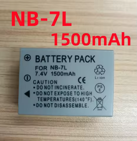 1500mAh NB-7L NB 7L Camera Battery or Charger For Canon PowerShot G10 G11 G12 SX30IS Camera Battery