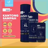 MODE+ Black Roll Plastic Trash Bag 3 Sizes (24L - 50L - 80L) / Trash Bag