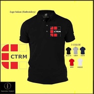 Microfiber Quick dry Jersi Jersey Polo T Shirt Logo Sulam Embroidery CTRM FOR MEN & WOMEN Dry Fit FF