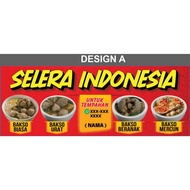 BANNER SELERA INDONESIA / BAKSO / AYAM PENYET / AYAM GEPREK MURAH (READY DESIGN).