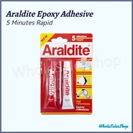 Araldite Rapid 5 Minutes High Performance Epoxy Adhesive Glue Red 2x15ml