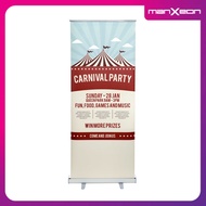 Roll Up Banner Stand 3 x 6.5 Feet with Hi-Res Printing Services 200cm (H) x 90cm (W) (READY STOCK)