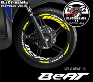 (COD) CUTTING STICKER VELG BEAT - STIKER LIS LIST VARIASI BAN/VELG HONDA BEAT 13