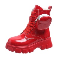 White boots - red dance boots KELSHOP