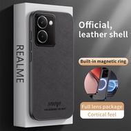 Leather Casing For Realme P3 Ultra 5G RealmeP3Ultra P3Ultra P 3 2025 Built-in Magnet Anti Fingerprin