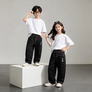 PACKAGE Children's Baggy Pants Jeans Denim BALLON Unisex Ages 7 - 14 years