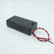 2AA 2XAA 3V 2x1.5v Black Battery Storage Case Box Holder Connector ON/OFF Switch With Lead Wire  MY9