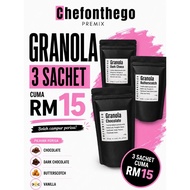 Chefonthego Granola Series 4 Flavors Organic Less Sugar