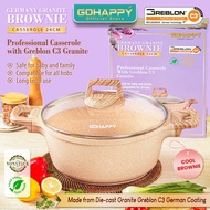Gohappy Casserole 24cm Panci sup Stock pot Germany Granite Panci Wajan penggorengan Jerman