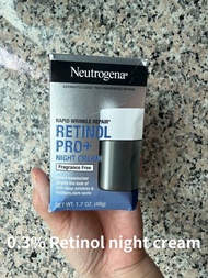 Neutrogena Retinol Pro+ Anti‑Wrinkle Night Moisturizer 1.7 oz 48g (Fragrance‑Free)