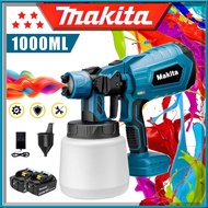 Makita Cordless Spray Gun Paint Electric Airless Paint Sprayer Clear 1000ml Aerosol Gun Spray Detachable Paint Spray Gun